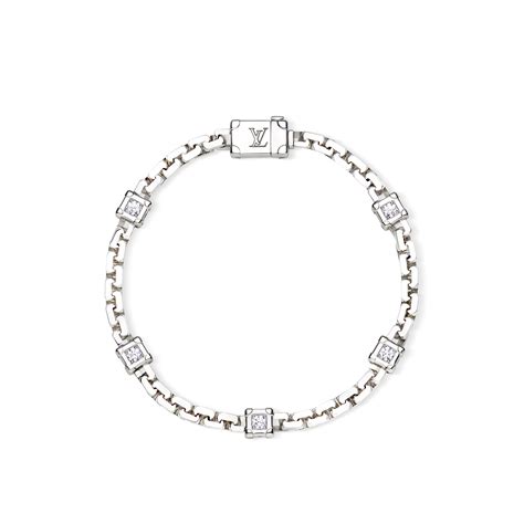 Les Gastons Vuitton Trunk Bracelet, White Gold and Diamonds